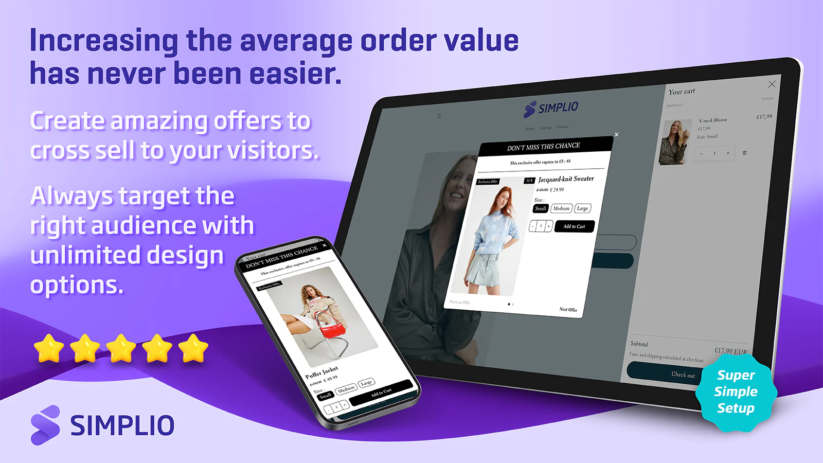 Increase sales of your Shopify store with discounts, promotions, offers and upsells.